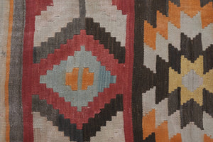 Vintage Turkish Kilim Runner 2'4'' x 21'6''
