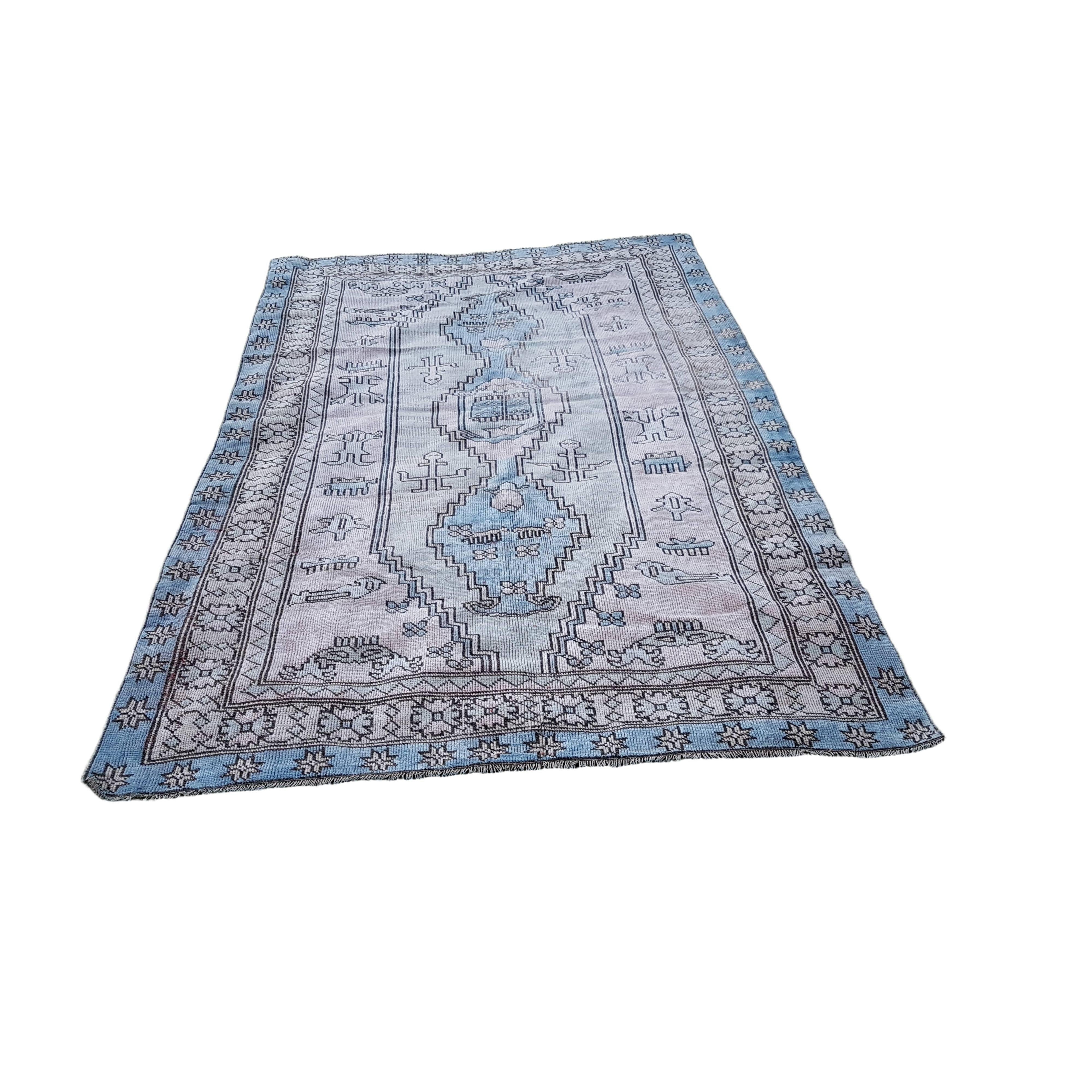 Vintage Oushak Rug 5'5'' x 9'9''