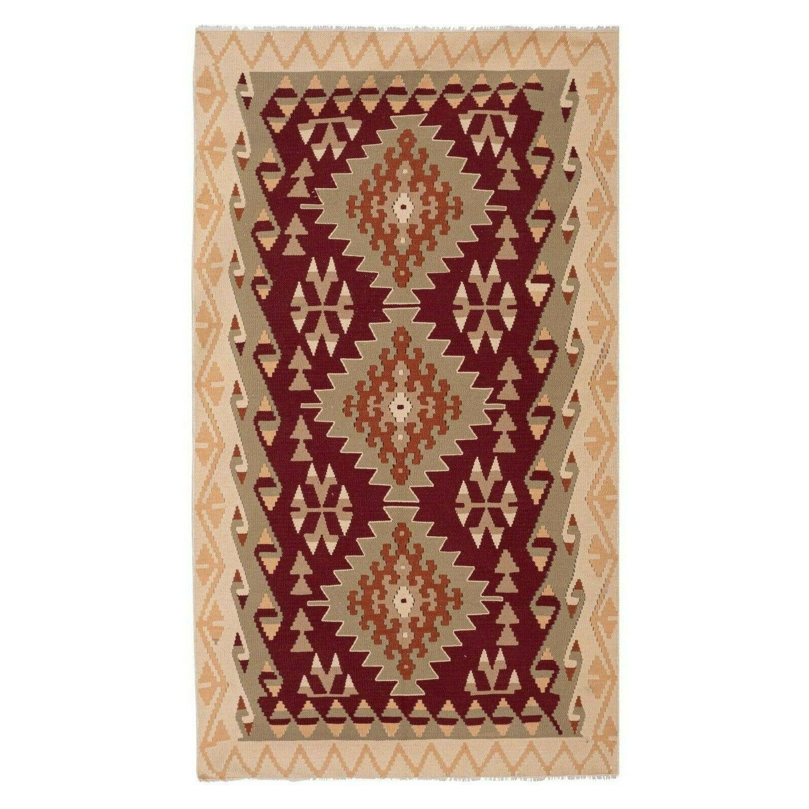Vintage Kayseri Kilim Rug 4' x 7'5''