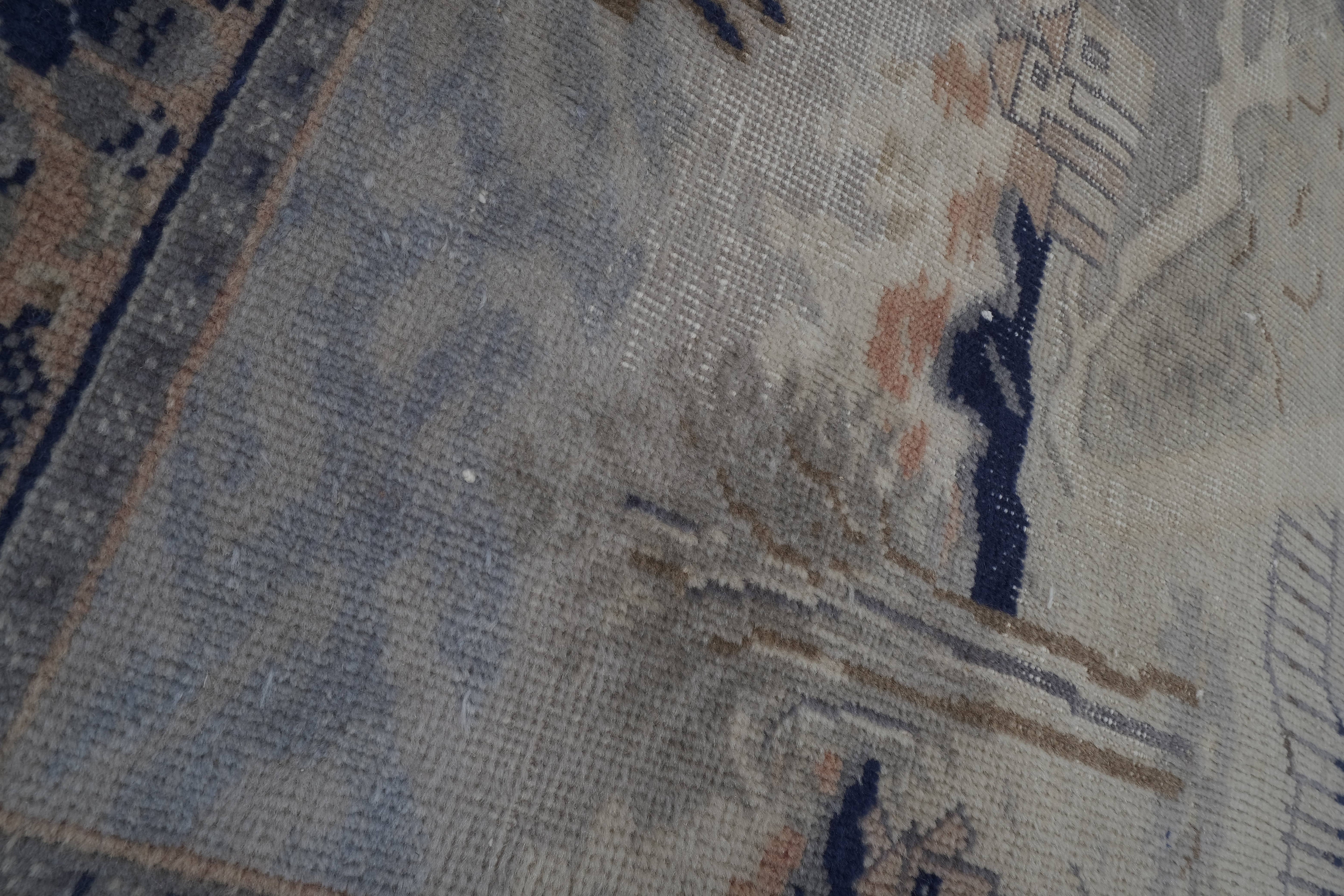 Hand-Embroidered Vintage Textile 43'' x 57''