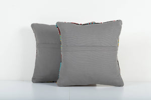 Kilim Pillow Cover Set of 2 | 16'' x 16''