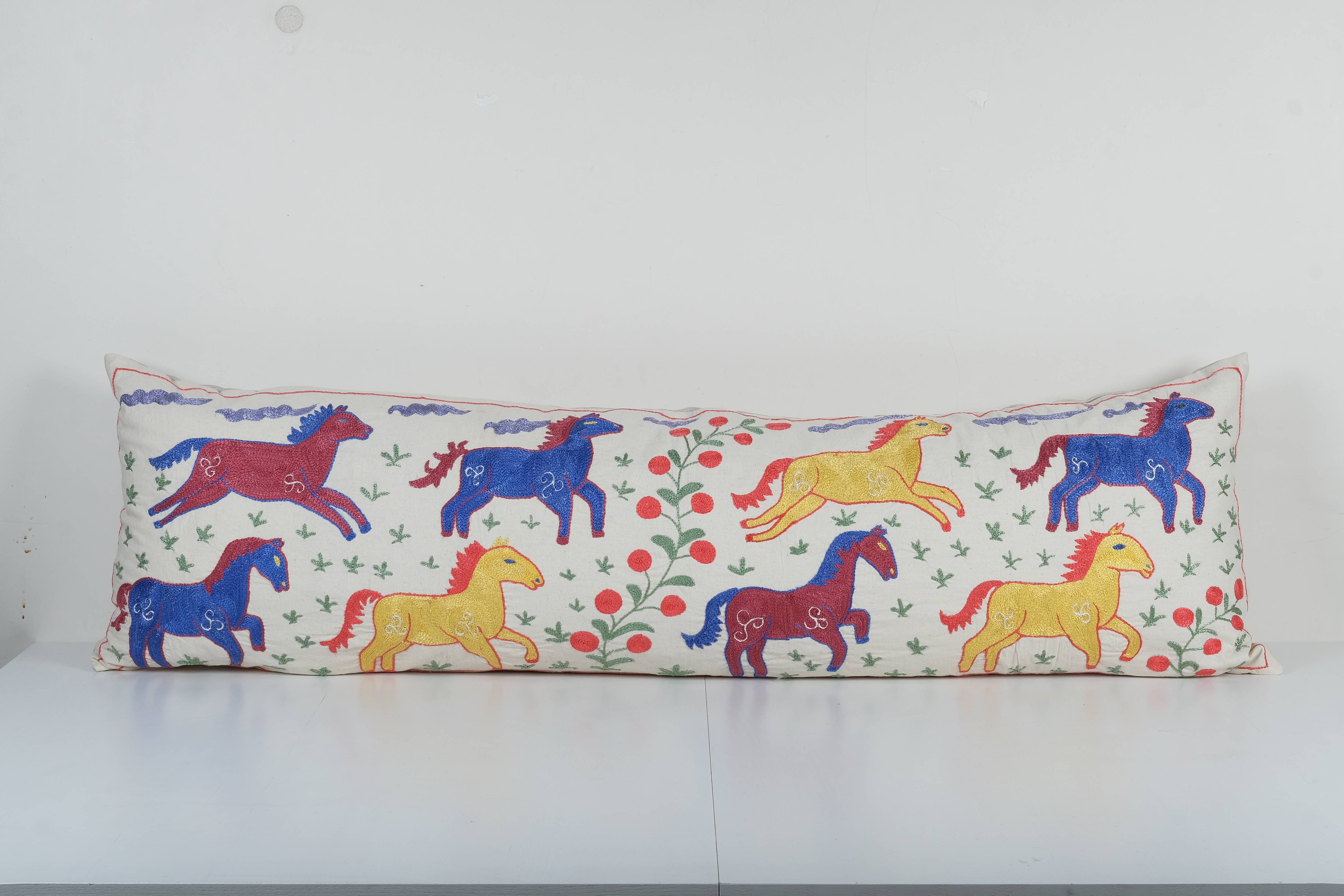 Suzani Bedding Pillow Cover | 18'' x 57''
