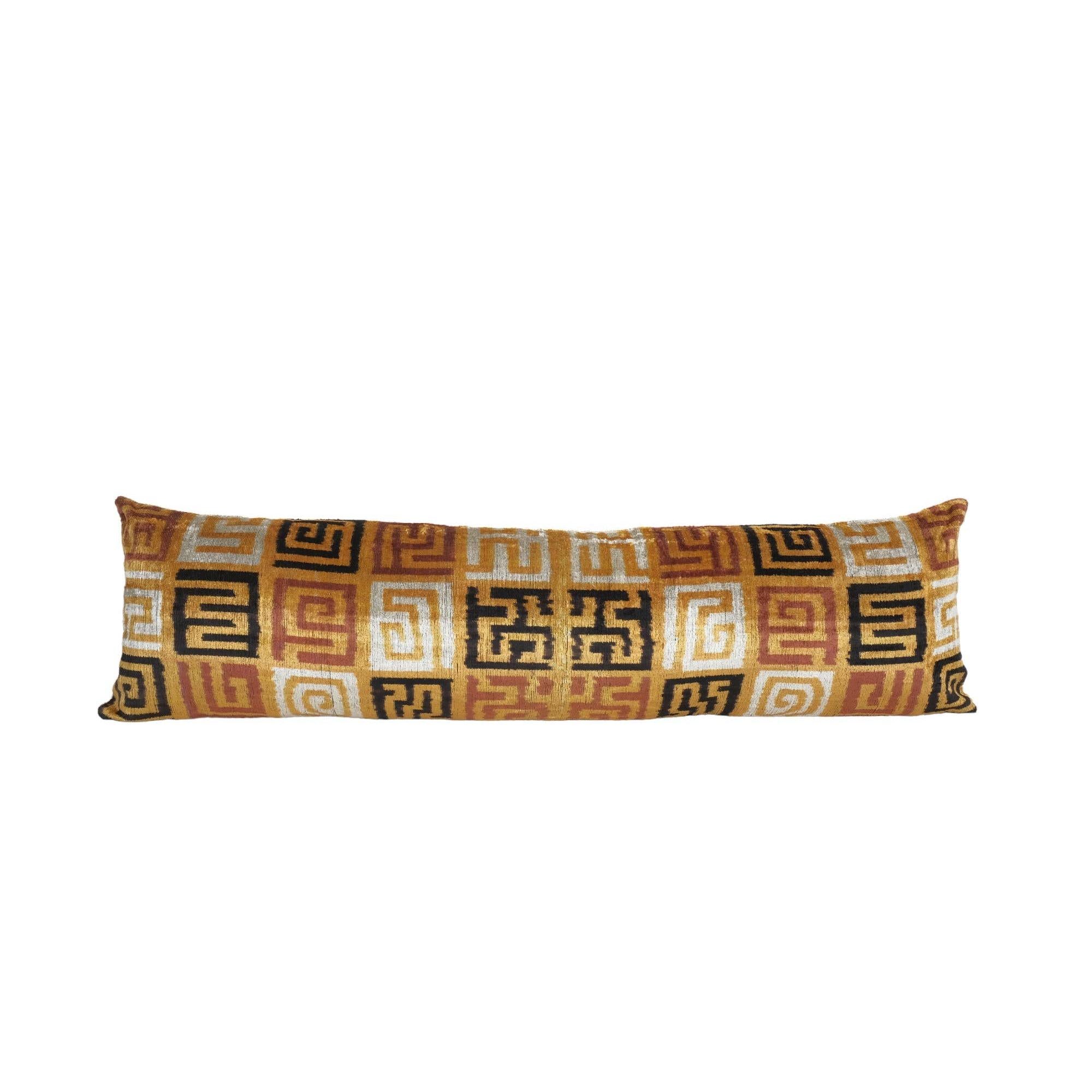 Silk Ikat Velvet Pillow Cover | 14'' x 51''