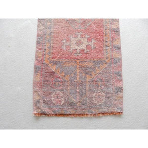 Vintage Turkish Rug 17'' x 41''