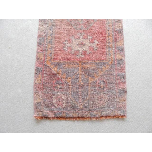 Vintage Turkish Rug 17'' x 41''