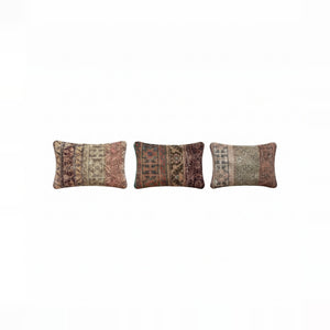 Turkish Rug Pillow Cover Set of 3 | 16'' x 24'' - front view