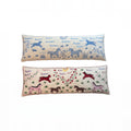 Uzbek Suzani Bedding Pillow Cover Set of 2 | 17'' x 54'' & 18'' x 53'' - front view
