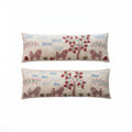 Uzbek Suzani Bedding Pillow Cover Set of 2 | 18'' x 53'' - front view