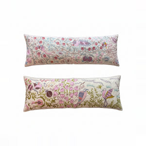 Uzbek Suzani Bedding Pillow Cover Set of 2 | 18'' x 53'' - front view
