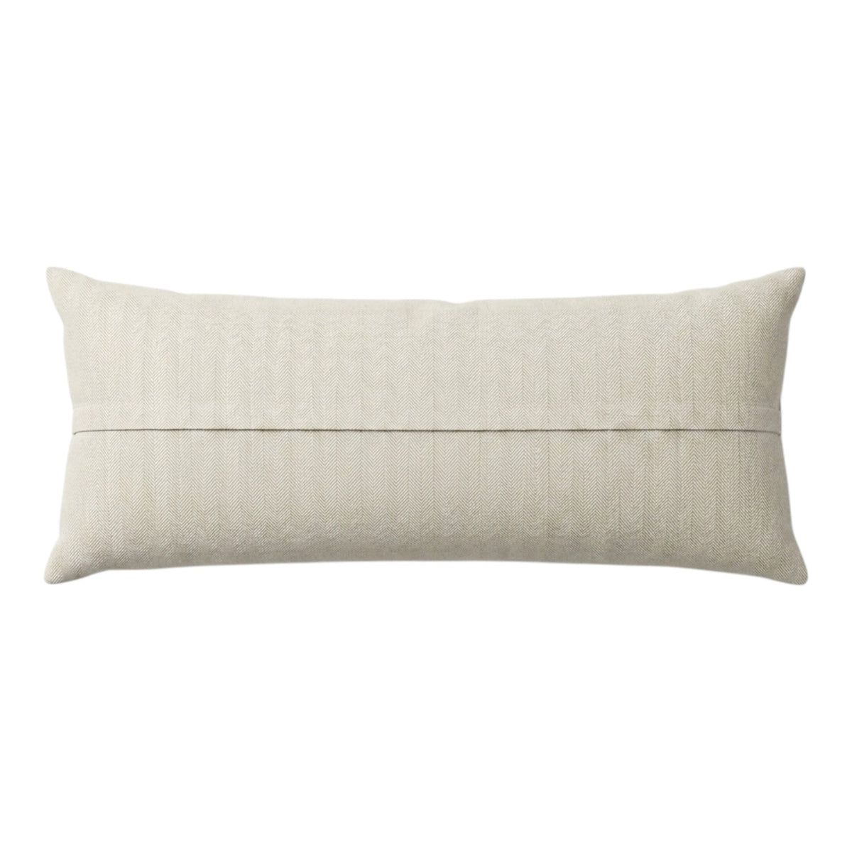 Uzbek Suzani Bedding Pillow Cover | 18'' x 54'' - back with hidden zipper