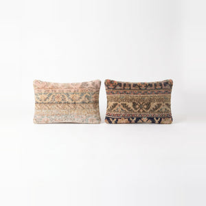 Turkish Rug Pillow Cover Set of 2 | 16'' x 24'' - front view