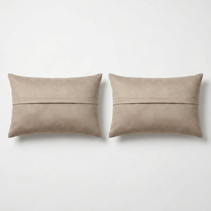Turkish Rug Pillow Cover Set of 2 | 16'' x 24'' - back with hidden zipper