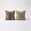 Turkish Rug Pillow Cover Set of 2 | 24'' x 24'' - front view