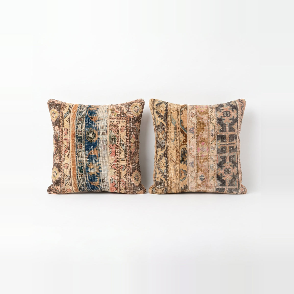 Turkish Rug Pillow Cover Set of 2 | 24'' x 24'' - front view