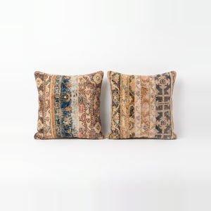 Turkish Rug Pillow Cover Set of 2 | 24'' x 24'' - front view