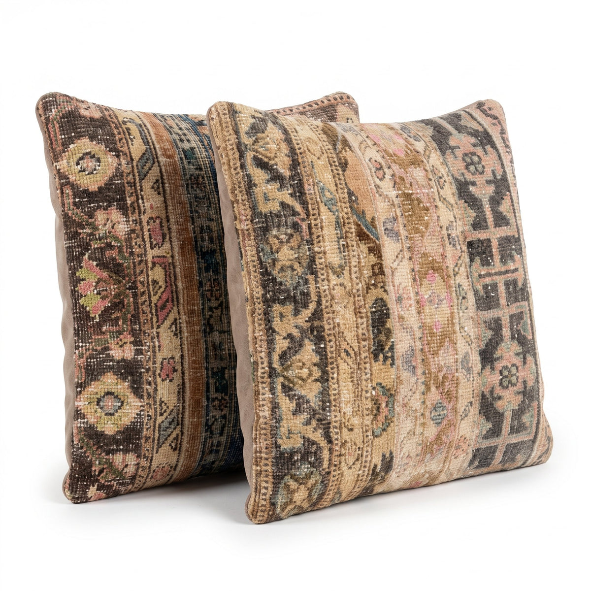 Turkish Rug Pillow Cover Set of 2 | 24'' x 24'' - right angle
