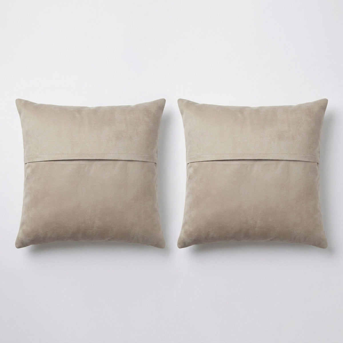 Turkish Rug Pillow Cover Set of 2 | 19'' x 20'' - back with hidden zipper