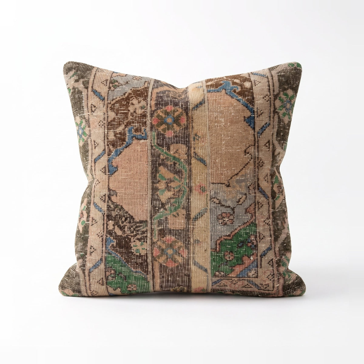 Turkish Rug Pillow Cover | 24'' x 24'' - front view