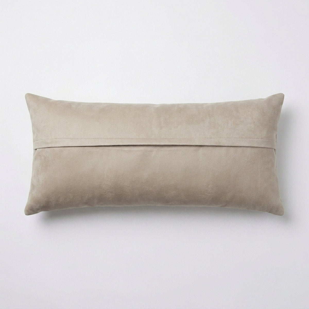 Uzbek Suzani Bedding Pillow Cover | 18'' x 54'' - back with hidden zipper