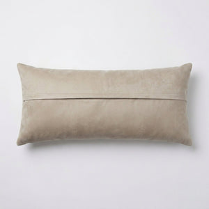 Uzbek Suzani Bedding Pillow Cover | 18'' x 54'' - back with hidden zipper