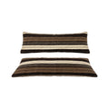 Turkish Kilim Bedding Pillow Cover Set of 2 | 15'' x 45'' - front view