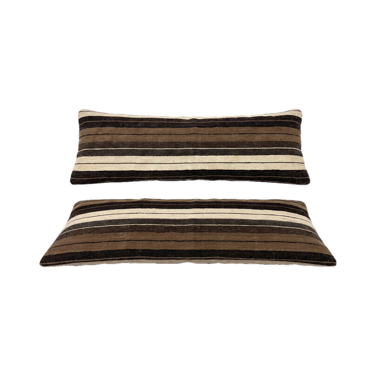 Turkish Kilim Bedding Pillow Cover Set of 2 | 15'' x 45'' - front view