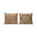 Uzbek Suzani Bedding Pillow Cover Set of 2 | 23'' x 27'' - front view
