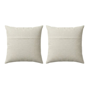 Uzbek Suzani Bedding Pillow Cover Set of 2 | 23'' x 27'' - back with hidden zipper