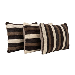 Turkish Kilim Pillow Cover Set of 3 | 16'' x 24'' - left angle