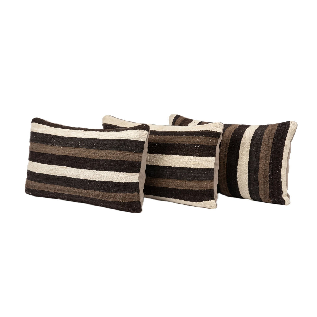 Turkish Kilim Pillow Cover Set of 3 | 16'' x 24'' - right angle
