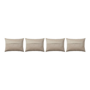 Turkish Kilim Bedding Pillow Cover Set of 4 - back with hidden zipper