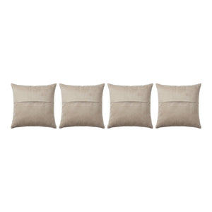 Turkish Kilim Pillow Cover Set of 4 | 22'' x 23'' - back with hidden zipper