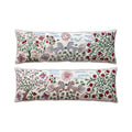 Uzbek Suzani Bedding Pillow Cover Set of 2 | 18'' x 52'' - front view