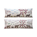 Uzbek Suzani Bedding Pillow Cover Set of 2 | 18'' x 54'' - front view