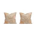 Uzbek Suzani Bedding Pillow Cover Set of 2 | 23'' x 26'' - front view