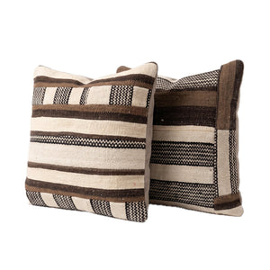 Turkish Kilim Pillow Cover Set of 2 | 20'' x 20'' - right angle