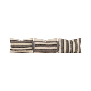 Turkish Kilim Pillow Cover Set of 3 | 16'' x 24'' - front view