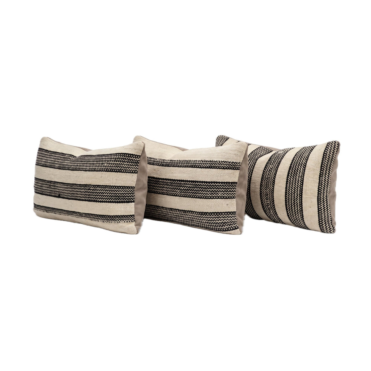 Turkish Kilim Pillow Cover Set of 3 | 16'' x 24'' - right angle