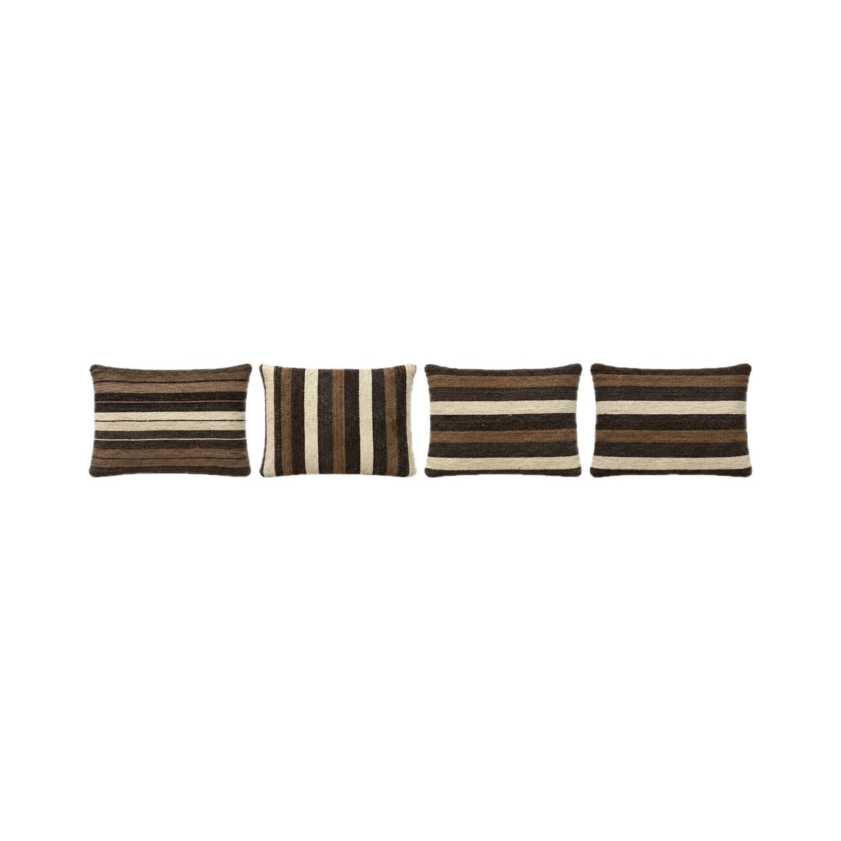 Turkish Kilim Pillow Cover Set of 4 | 16'' x 24'' - front view