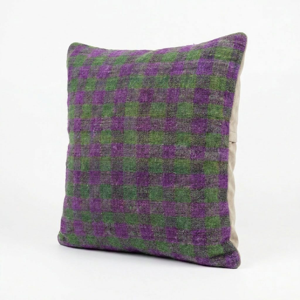 Turkish Kilim Pillow Cover | 16'' x 16'' - right angle