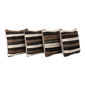 Turkish Kilim Pillow Cover Set of 4 | 19'' x 20'' - left angle