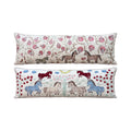 Uzbek Suzani Bedding Pillow Cover Set of 2 | 18'' x 54'' - front view