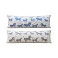 Uzbek Suzani Bedding Pillow Cover Set of 2 | 18'' x 55'' - front view