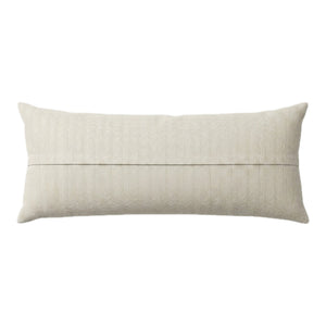 Uzbek Suzani Bedding Pillow Cover | 18'' x 74'' - back with hidden zipper