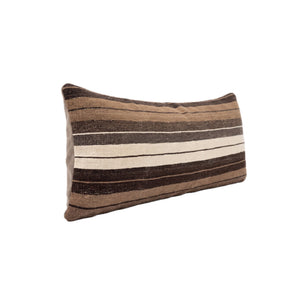 Turkish Kilim Bedding Pillow Cover | 15'' x 43'' - left angle