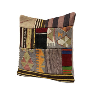 Turkish Kilim Pillow Cover | 19'' x 20'' - right angle