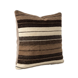 Turkish Kilim Pillow Cover | 19'' x 19'' - left angle