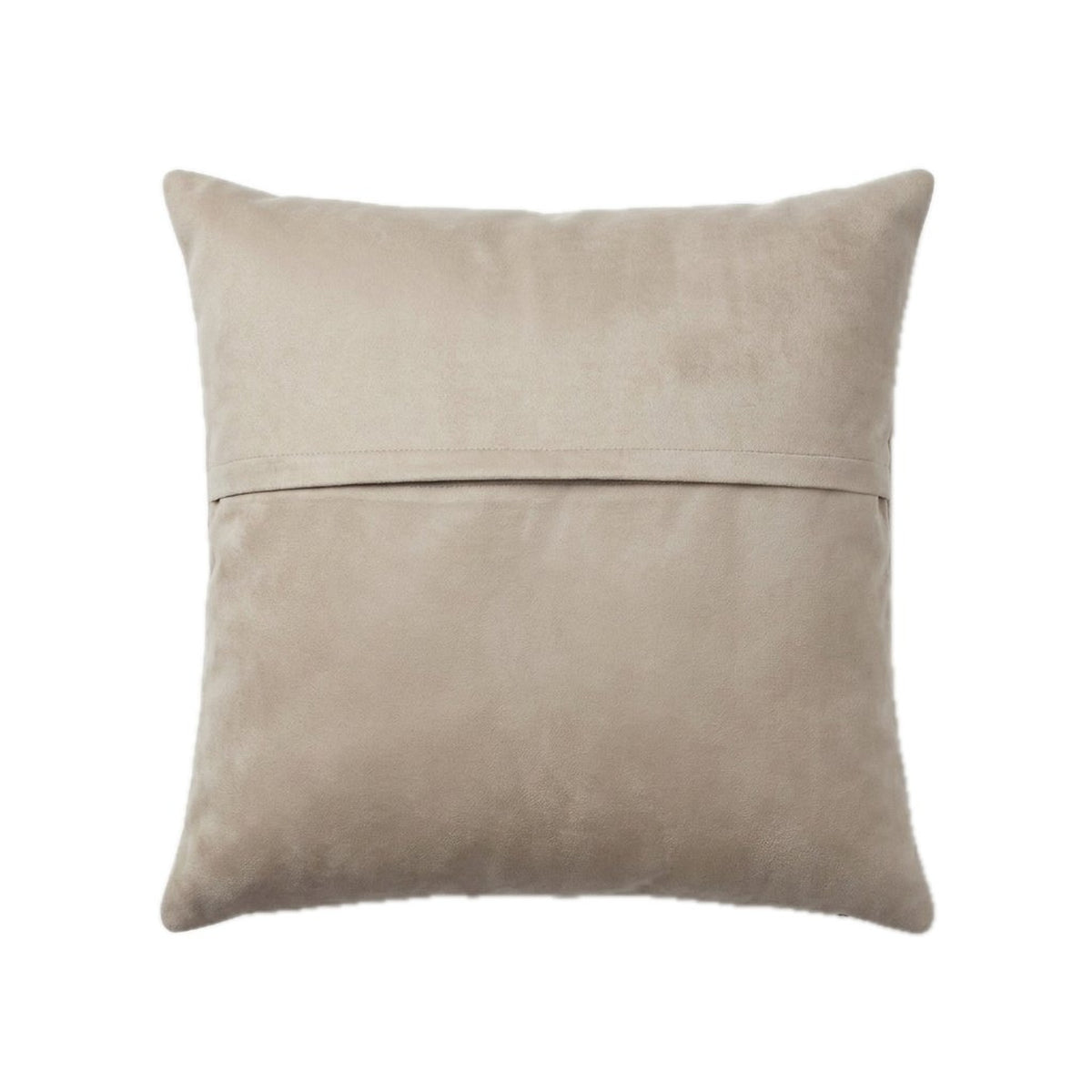 Turkish Kilim Pillow Cover | 19'' x 19'' - back with hidden zipper