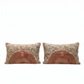 Uzbek Suzani Bedding Pillow Cover Set of 2 | 17'' x 30'' - front view