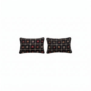 Turkish Rug Pillow Cover Set of 2 | 16'' x 24'' - front view
